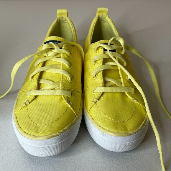 Sperry Yellow Bionic Sneakers Sample Shoes Size 7 - Picture 2 of 15